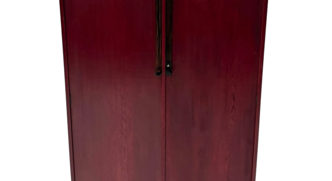 Art Deco Modernist Armoire by A.H. Jansen for L.O.V. Oosterbeek, 1920s 2